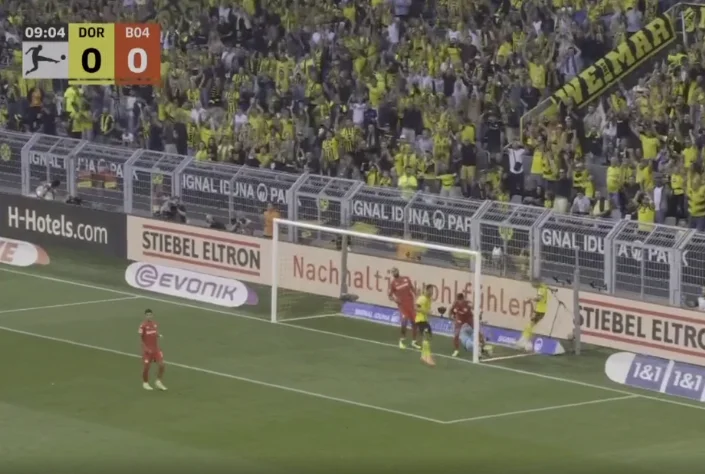Dortmund a la ventaja de Leverkusen, anotó el extraño objetivo