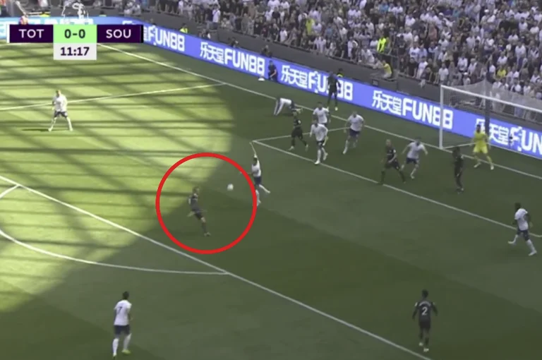 Ziel, das nicht einmal zu Southampton Player Tottenham kommentiert