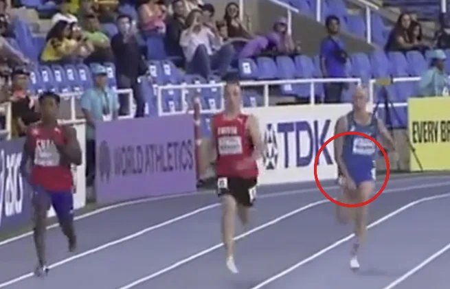 L'athlète parle pour la première fois après avoir publié une vidéo quand il ressemble à un orgue de génie pendant la course