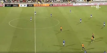 Balkans bekommen Ziel, zugunsten des Klaksvik-Teams