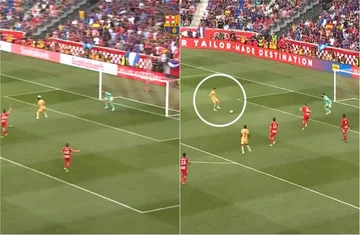 Hast du das gesehen? Lewandowski verpasste viel während des Spiels in Barcelona.
