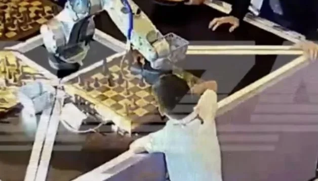 A robot broke a child's finger while playing a chess tournament