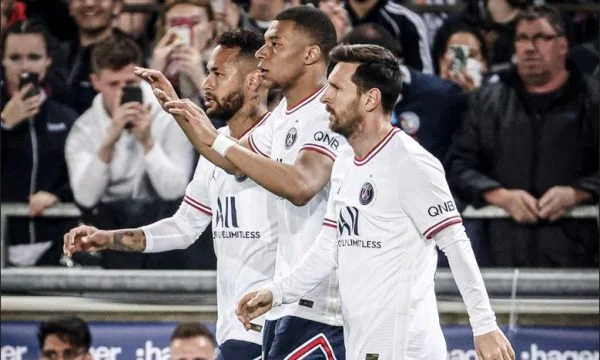 The frightening triangle to the SPG attack, Messi, Neymar and Mbppee mark in friendly