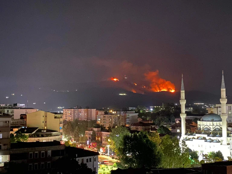 Fire spread on the Hill of Crannus