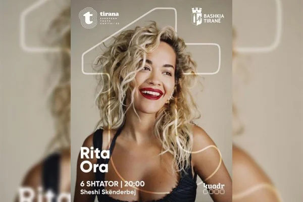 Concert Rita Ora à Tirana en septembre