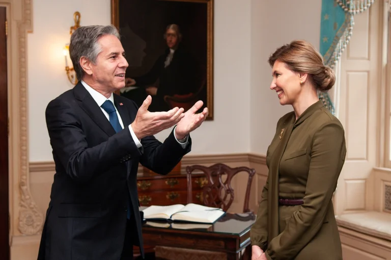 La première dame ukrainienne rencontre Blinken