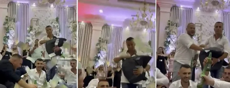 Das ist alles Geld bei der albanischen Hochzeit