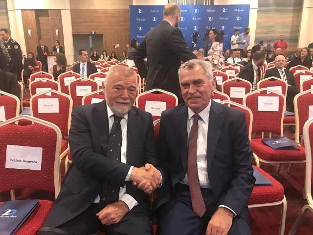 Former Croatian President Stipe Mesic is declared an honorary citizen of Prizren