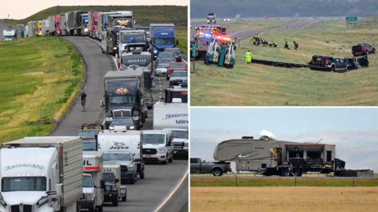Seis muertos en Montana, la tormenta causó 21 coches para chocar
