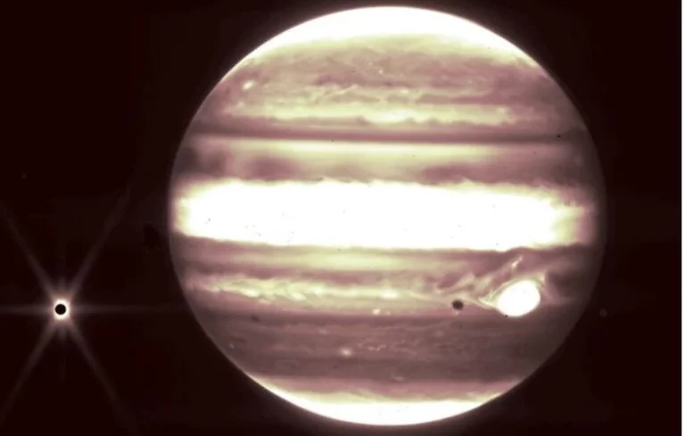 Webb Telescope shoots the first photos of Jupiter and the moon, Europe.