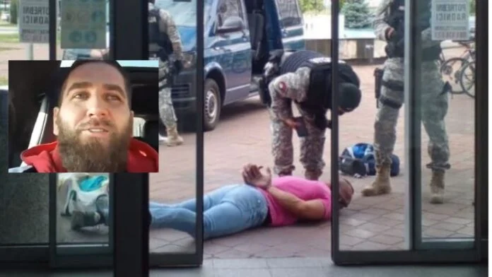 Image of Elvis Kelmendi's arrest published and 6 others in Bosnia