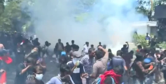 After ousting the president, protesters in Sri Lanka entered the prime minister's office