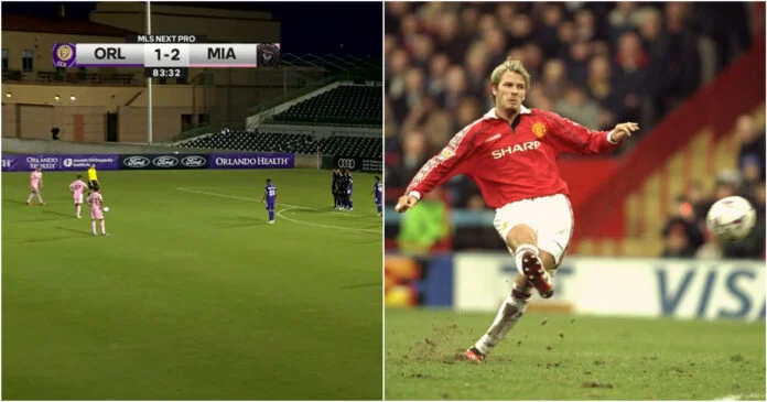 You look like your father in every parameter. Beckham's son scores the fantasy goal of the cheap shot.