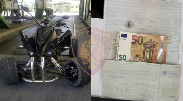 Morina: Police stop one of them for more control, he's trying to bribe them with 50 euros.