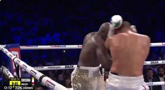 Era il giro di 12, Chisora nella conclusione di energia, ma guarda come si è rivelato a Pulev.
