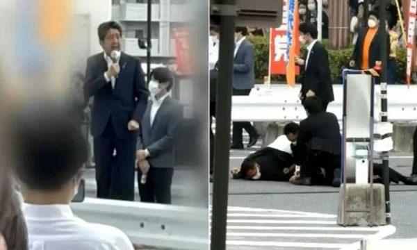 The moment the former Japanese prime minister is shot, the attacker is immediately captured (VIDEO)