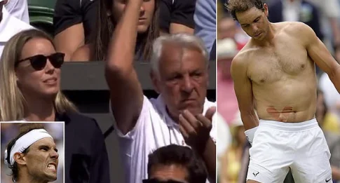 Nadal seriously injured, you don't know if he'll play in the Wimbledon semifinals.