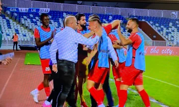 Albert Dabiqaj erreicht mit ihrem Leiter bei Liepajas in der Conference League ein feines Ziel