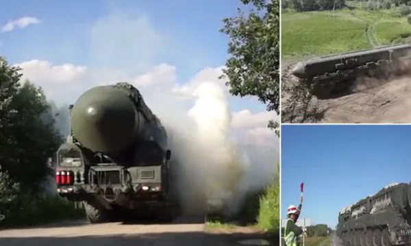 Putin acoge el ejercicio nuclear, lleva sus misiles transccent a las calles