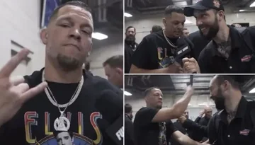 Embarrassed jest UFC trifft Journalist während des Live-Interviews