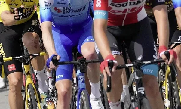 It's crazy to see the legs of a cyclist who just finished the race at “Tour de France”