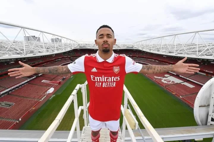 Arsenal officializes Gabriel Jesus's transfer from Manchester City