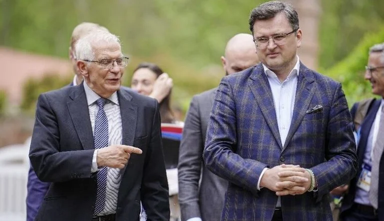 Borrell talks to Ukrainian Foreign Minister, promises continued support
