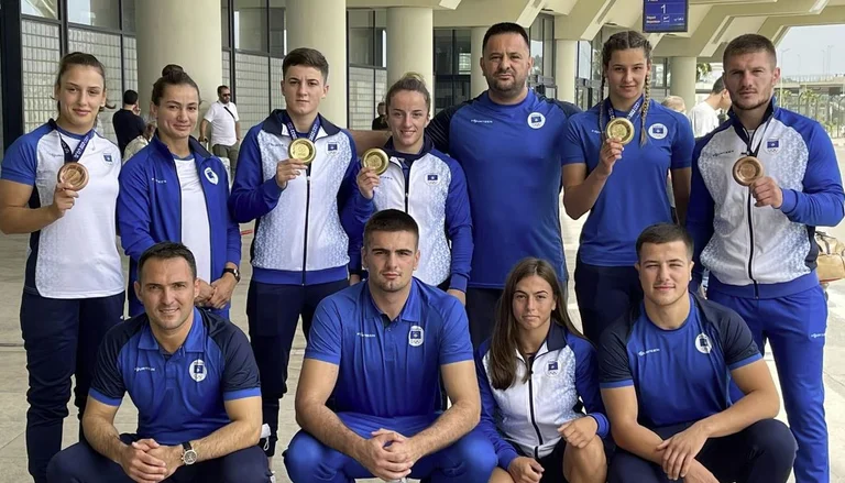 Judo team heads towards Kosovo with five medals from Mediterranean Games