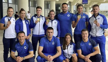 Judo Team leitet in Richtung Kosovo mit fünf Medaillen aus Mittelmeerspielen