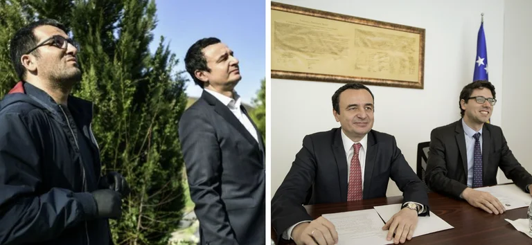 Déclarations contre l'UCK: Kurti et VV Hawker avec Shkelzen Gashi, poulet avec Iron Mqira