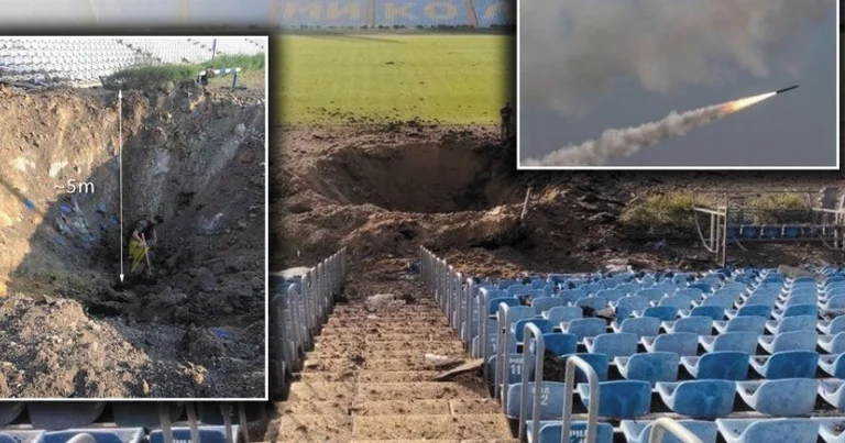 Russian bombs destroy stadium in Ukraine, national midfielder publishes images