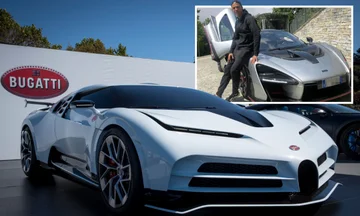 Ronaldo, einer der nur 10 Menschen der Welt, die Bugatts supercoustic Auto gekauft haben.