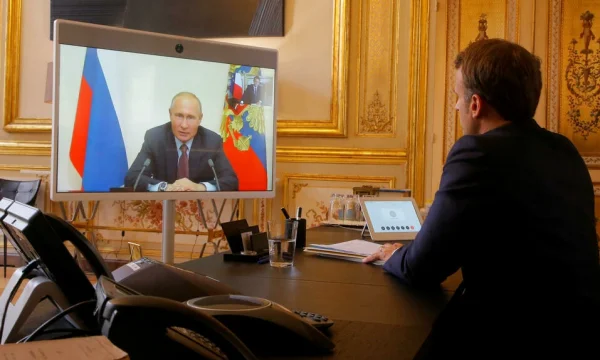 The transcript of phone conversations between Putin's Macroni is published four days before Ukraine's Russian invasion