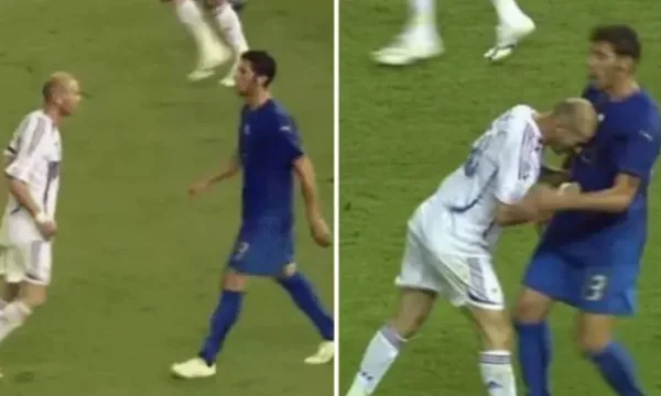 Zidane for the famous headshot against Materazz: I'm not proud of what I did.