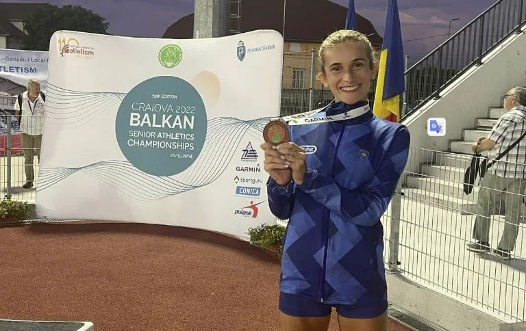 Balkan medallist, bronze-multering Gresa Bakraci sets record for Kosovo