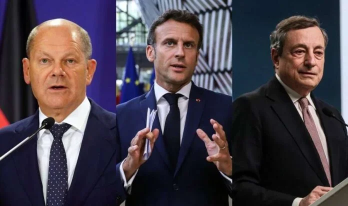 Scholz, Macro et Draghi partent pour Kiev