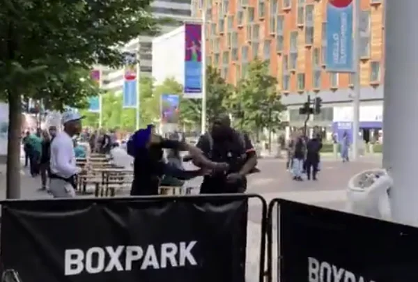 The boxer who faced Tyson, now works security. He loses his box with a punch to a boy.