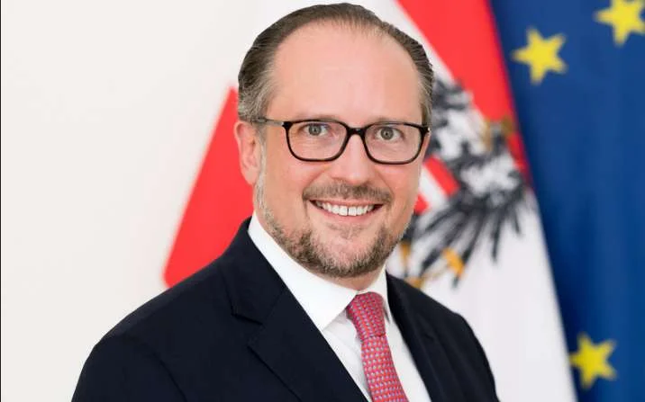 Austria's foreign minister today visits Kosovo