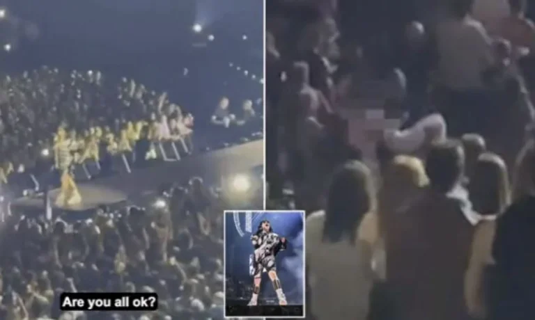 View: Tens of people crash suddenly, the popular singer stops her concert immediately