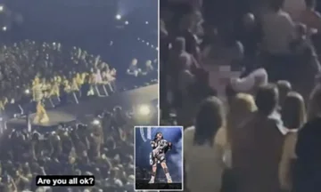 View: Des dizaines de personnes s'écrasent soudainement, la chanteuse populaire arrête son concert immédiatement