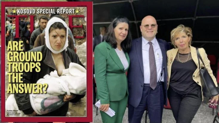 Hüvenier conoce a la mujer emisaria de Kosovo: Sheriff, cara de guerra brutal