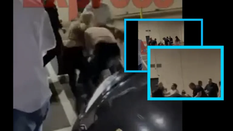 A brutal beating between girls and boys in Caglavica (hard looks)