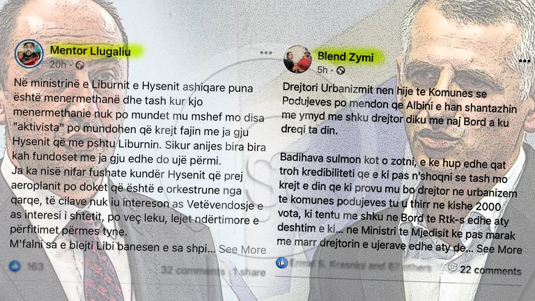 Përplasje e madhe mes dy militantëve të fundit aktiv të VV-së, sherri i Hysenit dhe Liburnit