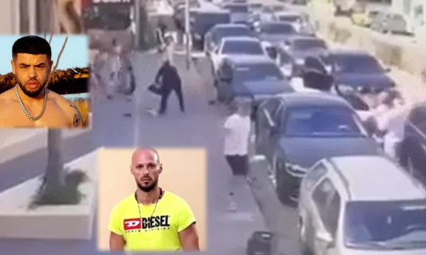 The beating of Noizy and OTR with Clevion, published full video by security cameras