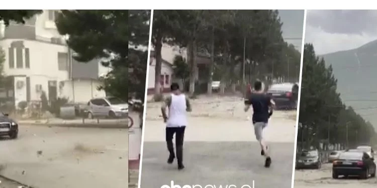 Il folle “weather in Kukes, i cittadini correre per salvare “koca