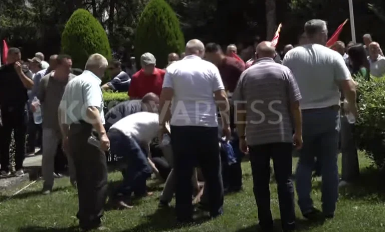LAST LATER: War vetan is seen lying on the ground