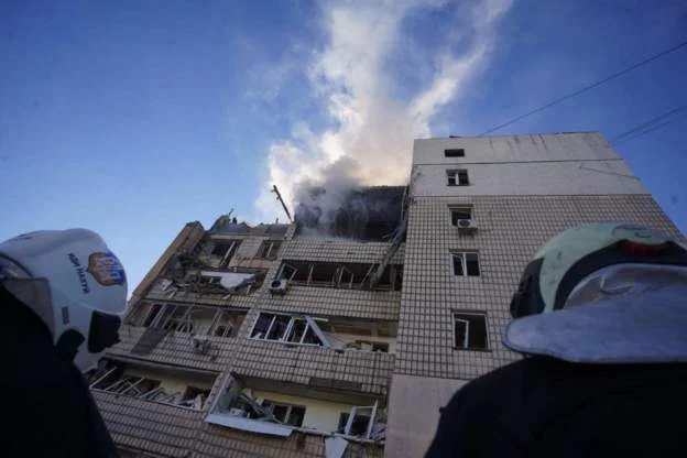 Blasts puissants à Kiev
