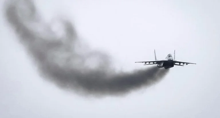 Russia says Ukrainian military plane carrying weapons has crashed