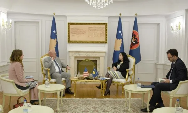 Activated President Osmani, meets Ambassador Havenier and gives the topic of Kosovo strategic dialogue- United States