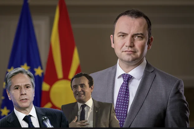 El viceprimer ministro del norte de Macedonia hizo lo que Kurti S'e hizo en 3 semanas, se reúne con Blinken en los EE.UU.